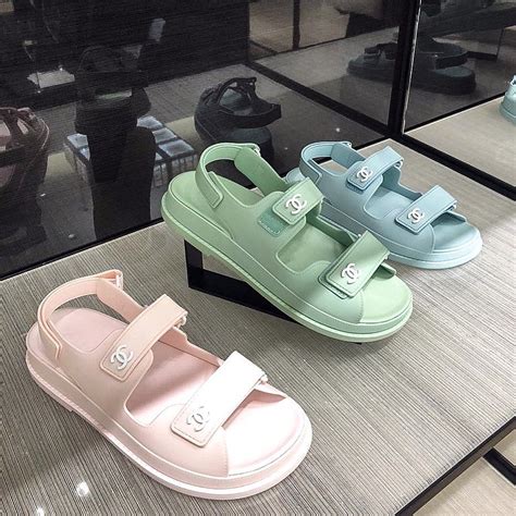 chanel sandals pastel|chanel sandals official website.